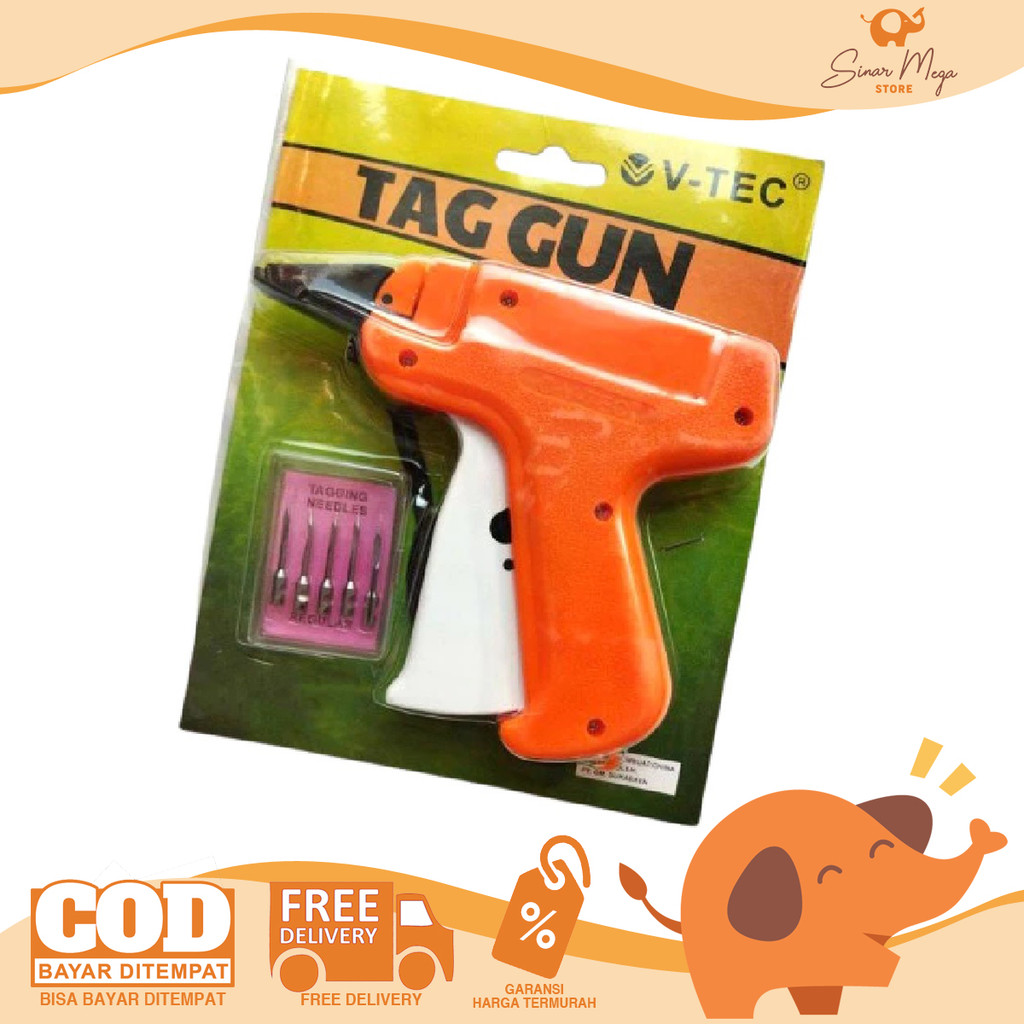 

VTEC Tagging Gun TG 008-5 - Alat Tembakan Pemasang Label Harga Price Tag Free Needle