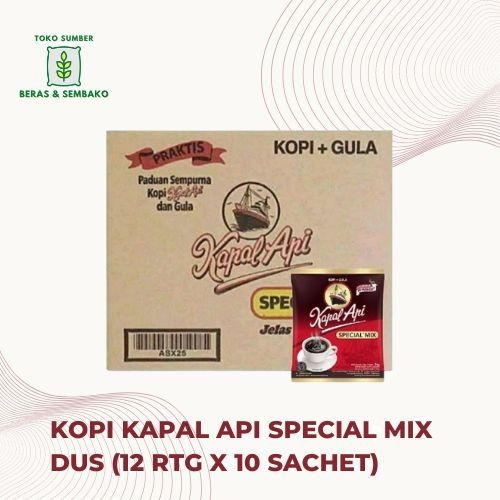 

PROMO!! Kopi KAPAL API Special Mix DUS (12 RTG x 10 Sachet)