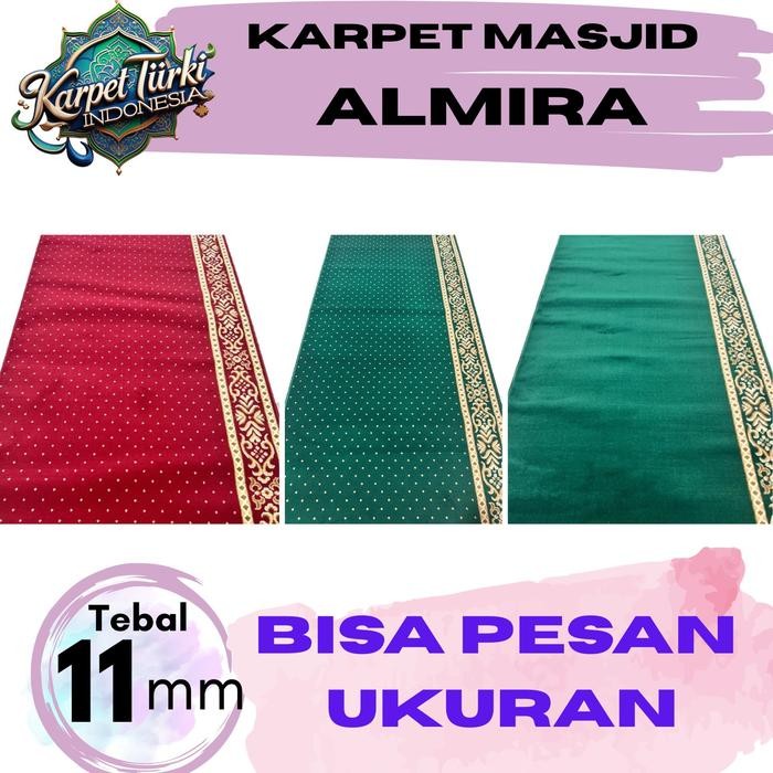 Karpet Masjid Almira per Roll 6 meter Tebal 11mm - Sajadah Musholla