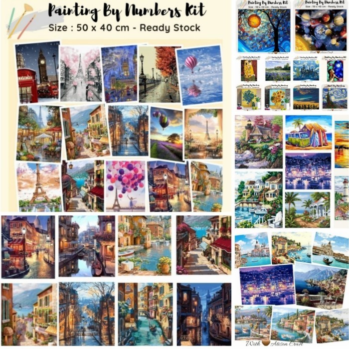 

promo -PAINTING BY NUMBER DIY OIL PAINT 04 - random