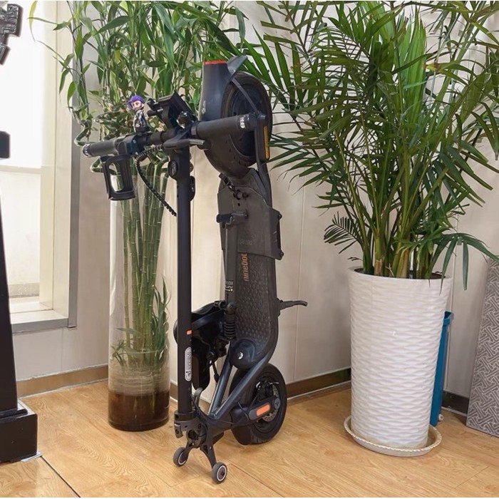 Terlaris - Handstand Parking Trolley Wheel Bracket Folding For Electric Scooter Segway Ninebot F20 F