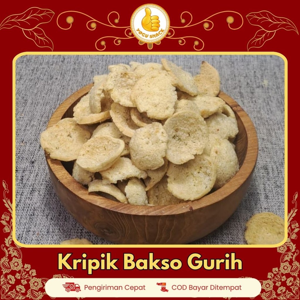 

Yogu Snack Keripik Bakso Goreng Bulat Gurih Ori - Baskso Goreng Gurih Camilan Kiloan Enak Kemasan 250gr