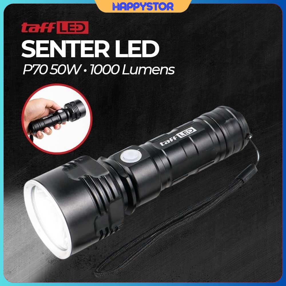 Senter LED USB Rechargeable P70 50W 1000 Lumens - XLM-P70