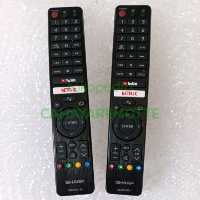 REMOT TV SHARP ANDROID TV YOUTUBE GB326WJSA