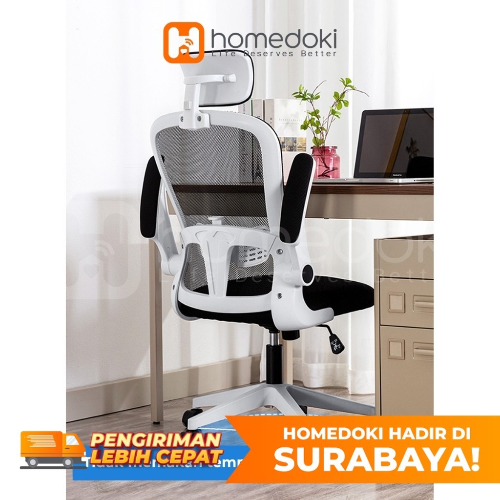 Homedoki Kursi Kantor / Kursi Gaming / Kursi Putar / Kursi Kantor Hidrolik / Kursi Jaring / Kursi Er