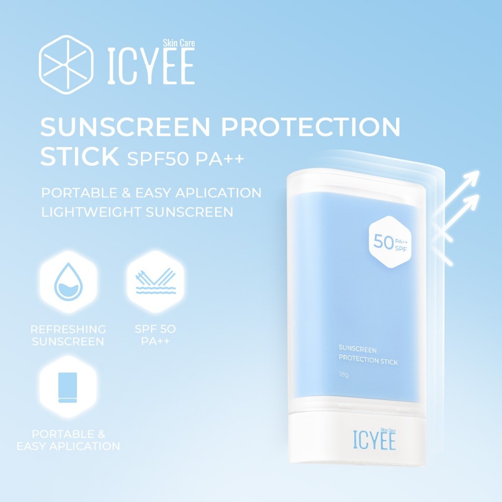 ICYEE Sunscreen Protection Stick SPF50 PA++ 18g | Easy Application & Lightweight | Sunscreen Melemba
