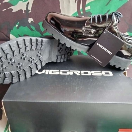 TG sepatu pdh vigoroso jatah terbaru - Hitam, 40