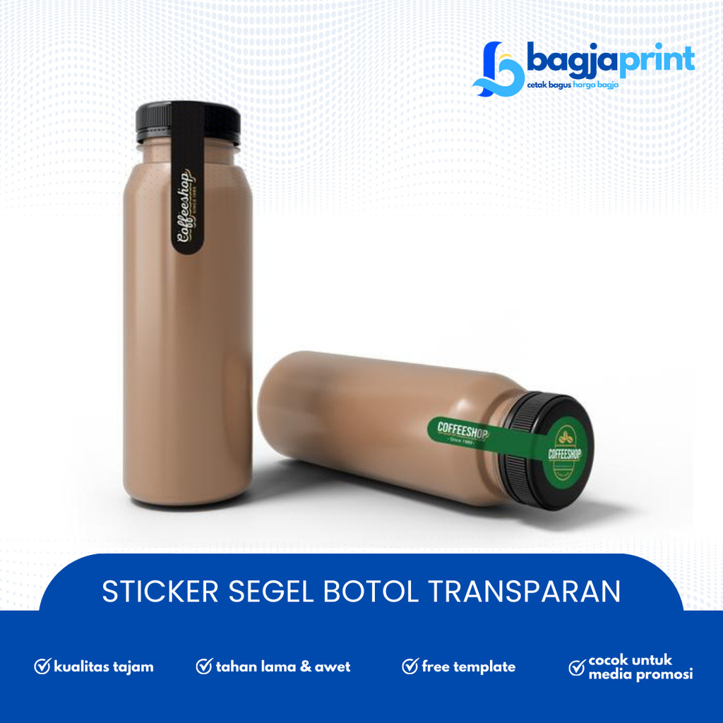 

Cetak Sticker Label Botol Kotak Transparan Vinyl