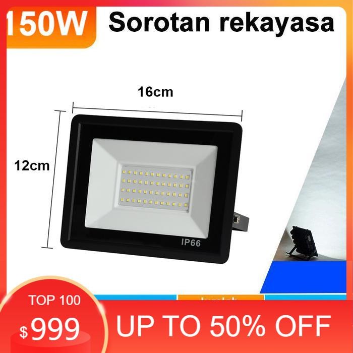 lampu sorot LED 500W tahan air luar ruangan lampu taman led - 150W, hangat