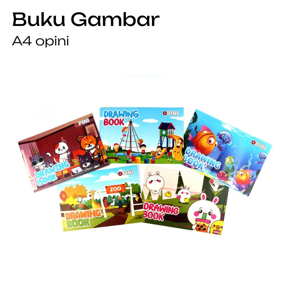 

10pcs Buku Gambar A4 OPINI / 1pak Buku Gambar A4 OPINI (OP-03)