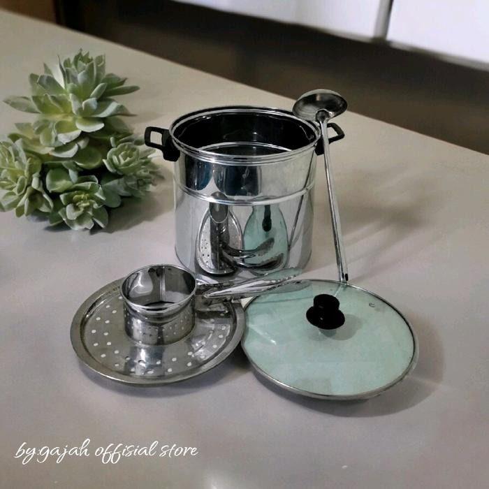 Dandang Bakso Kaca Mini Ukuran 18cm Plastik Stainless Stenlis Kitchenware - -, -