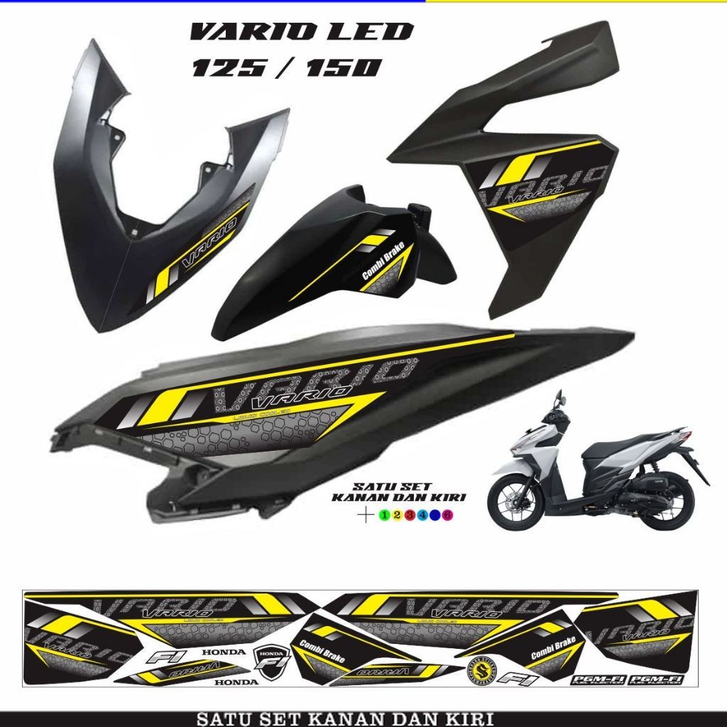 TERLARIS SETIKER MOTOR VARIO / STRIPING VARIO VARIO LED 125 FI / 150 LED