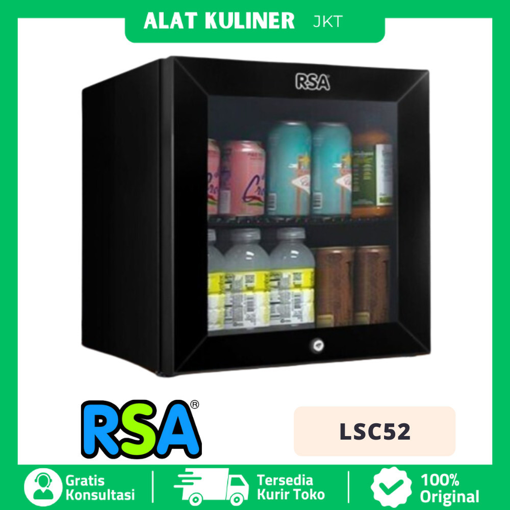 SHOWCASE MINUMAN RSA LSC-52 KULKAS PENDINGIN MINUMAN PORTABLE MINI BAR ORIGINAL