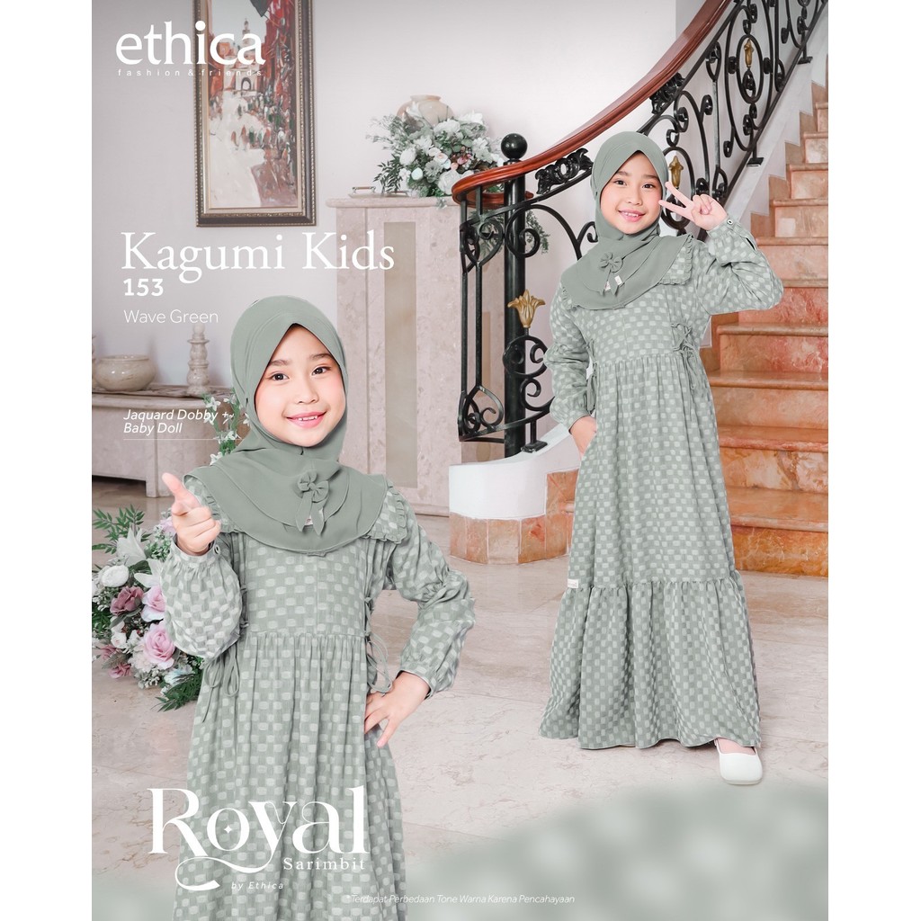 Koleksi Najmi / Ethica Kagumi Kids 153 / Sarimbit Keluarga / Gamis Cantik Anak Perempuan Kagumi Kids