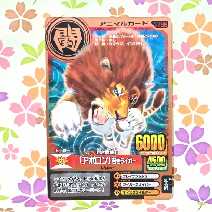 animal kaiser bronze apollo the liger cub versi 10 jepang