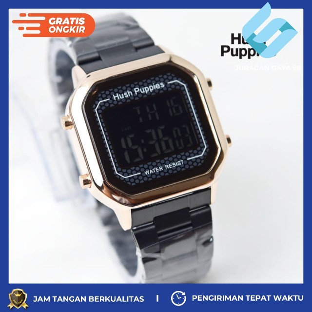 Jam Tangan Wanita Fashion Hush Puppies HB 7800 LED Touch Watch - Bisa Bayar Ditempat - COD - Murah