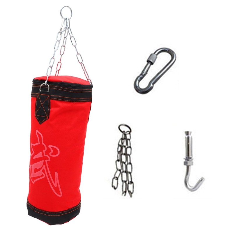1 Set Empty Punching Bag Hanging Kick Sandbag Karate Training Boxing Fight Sandbag