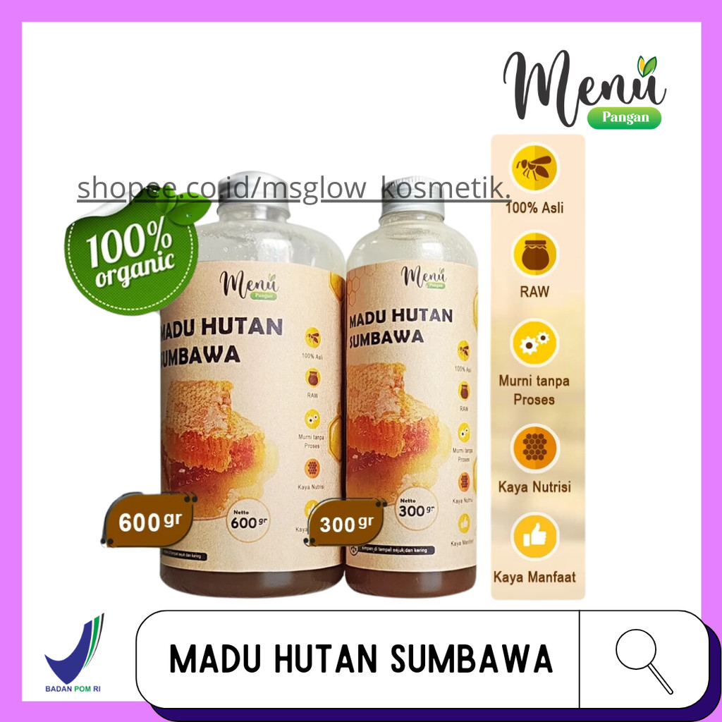 

MADU Hutan Sumbawa ASLI - Madu Murni With Bee Pollen - Royal Jelly Original