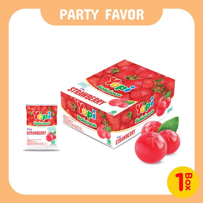 

Yupi Bolicious Strawberry Box - Party Favor