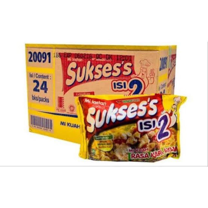 

Mie Instant Sukses Kari Ayam isi 2 Per Dus