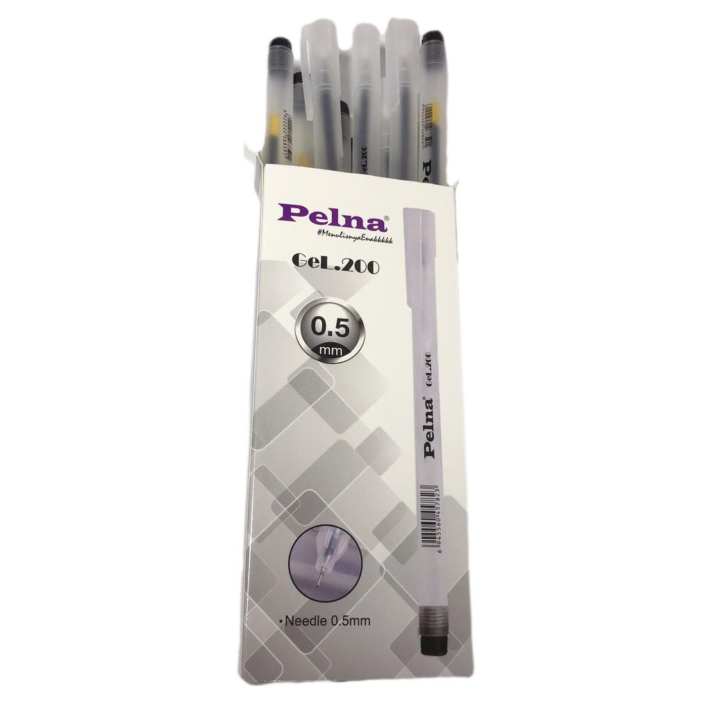 

Pelna Pulpen Gel.200 Needle 0.5mm Tinta Hitam - PCS