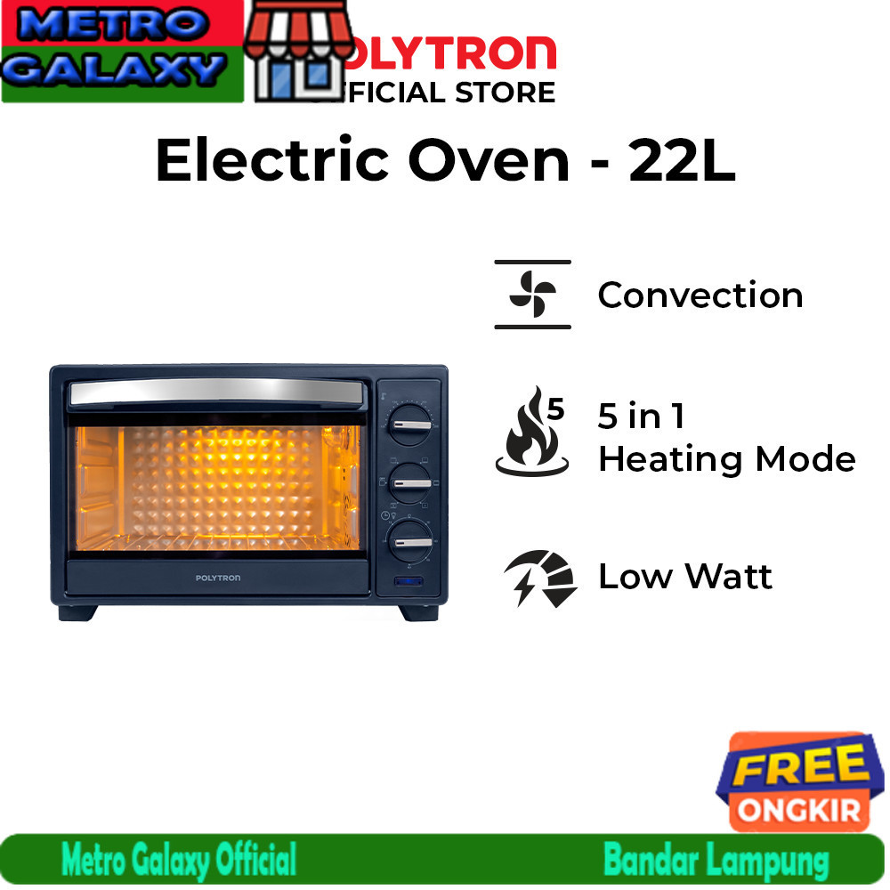 Polytron Kitchenmate Oven Listrik 22 Liter PEO 22B1B
