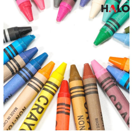 

HALO6 CRAYONS SET 24 COLOR / ART SET / PENSIL KRAYON ANAK SEKOLAH 24 WARNA