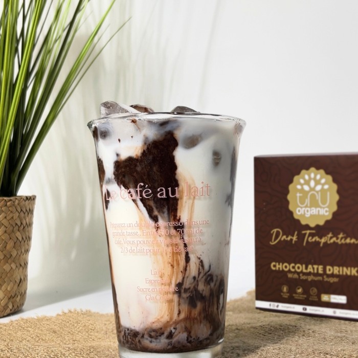 

TruOrganic Chocolate Drink Dark Temptation 1 Box Isi 5 Sachet - Minuman Seduh Coklat Bubuk | Chocolate Powder Drink