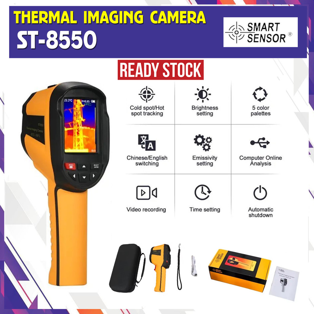 SMART SENSOR ST8550 Kamera Thermal Inframerah Deteksi Suhu