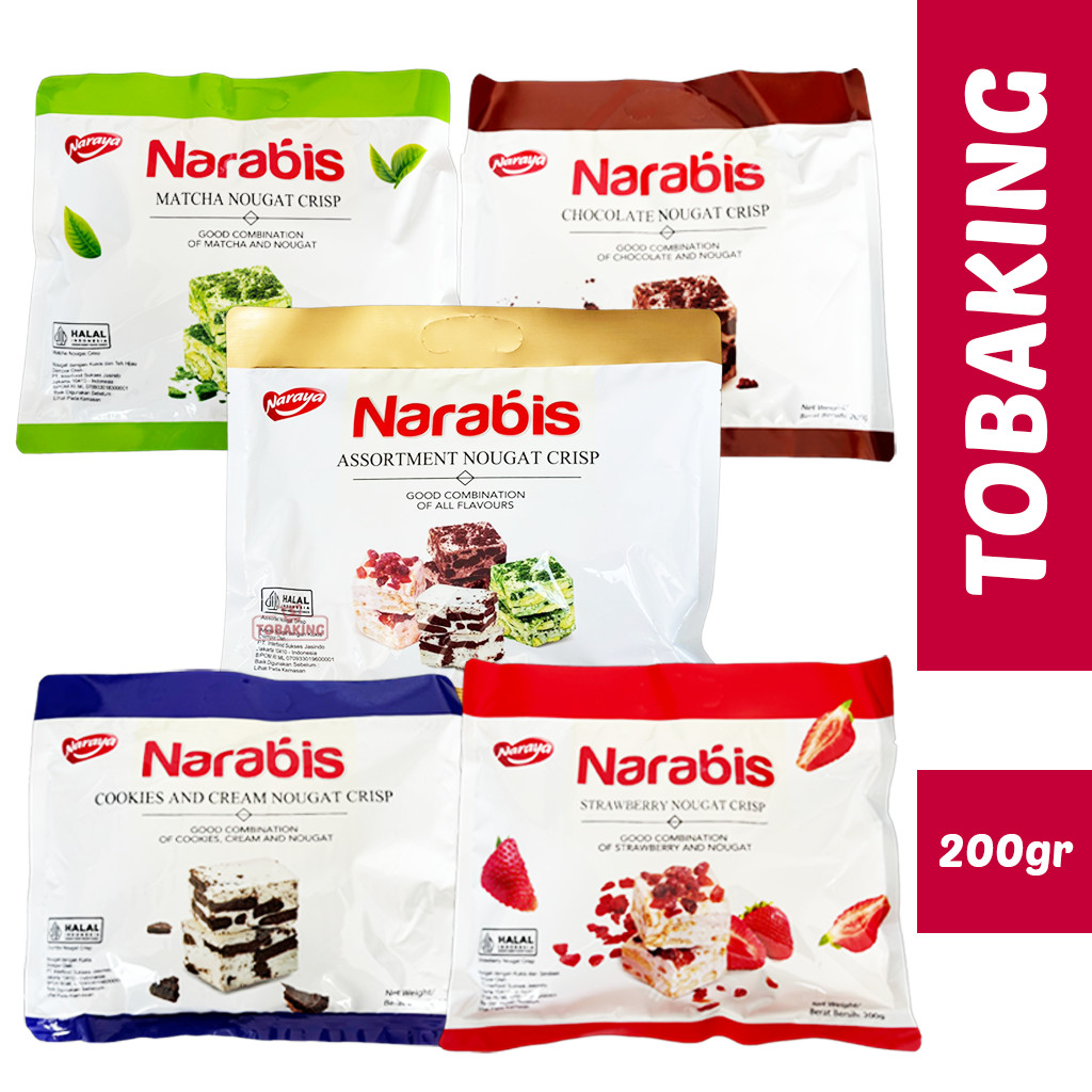 

Narabis Nougat Crips 200 gr Naraya HALAL