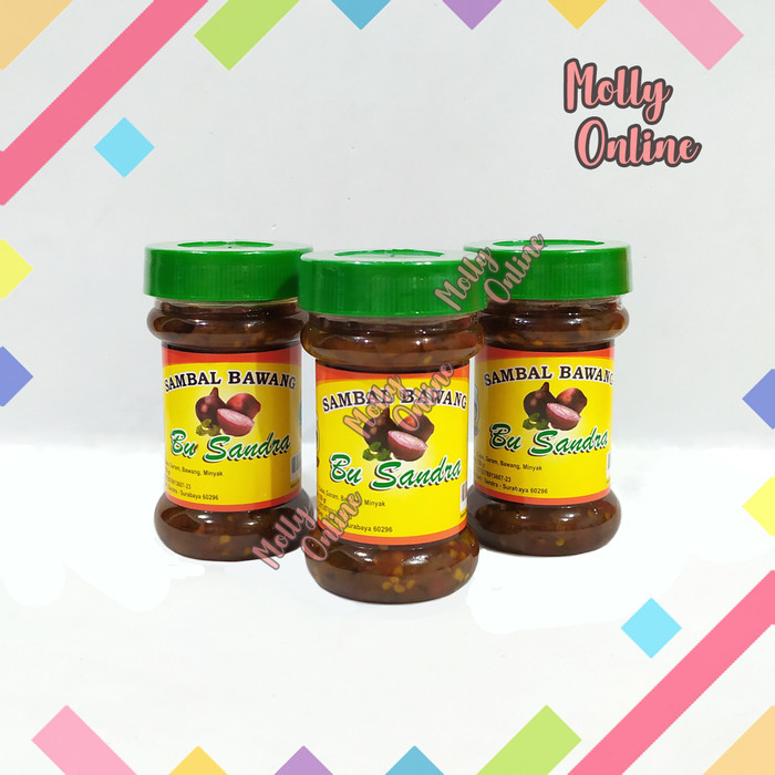 

✨TERLARIS -Bu Sandra Sambal Bawang Khas Surabaya Sambel Botol Pedas Chili Sauce