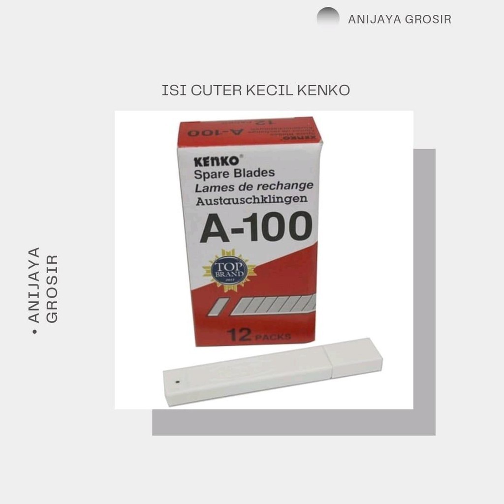 

ISI CUTER MERK KENKO KECIL A-100 (PER PCS)