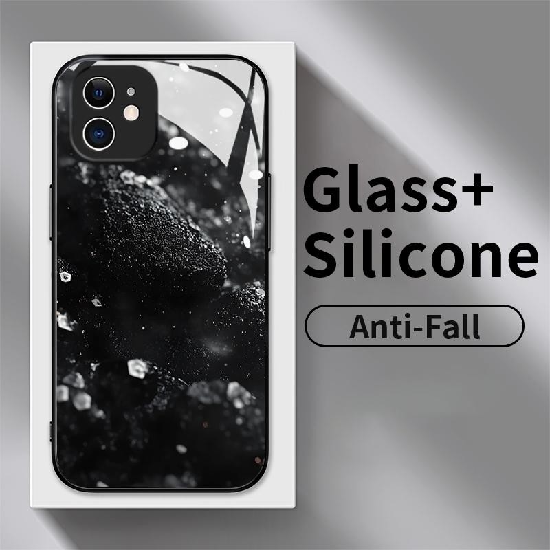 Hard Case Kaca For Oppo A57 4G A5 2018 A5 2020 A53 2020 A54 A55 5G A58 A59 A5s AX5 AX5s A52 A53s A54