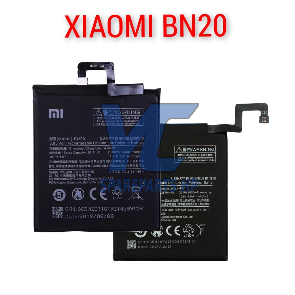 Baterai Xiaomi Mi5C Mi 5C BN20 Produk Baru