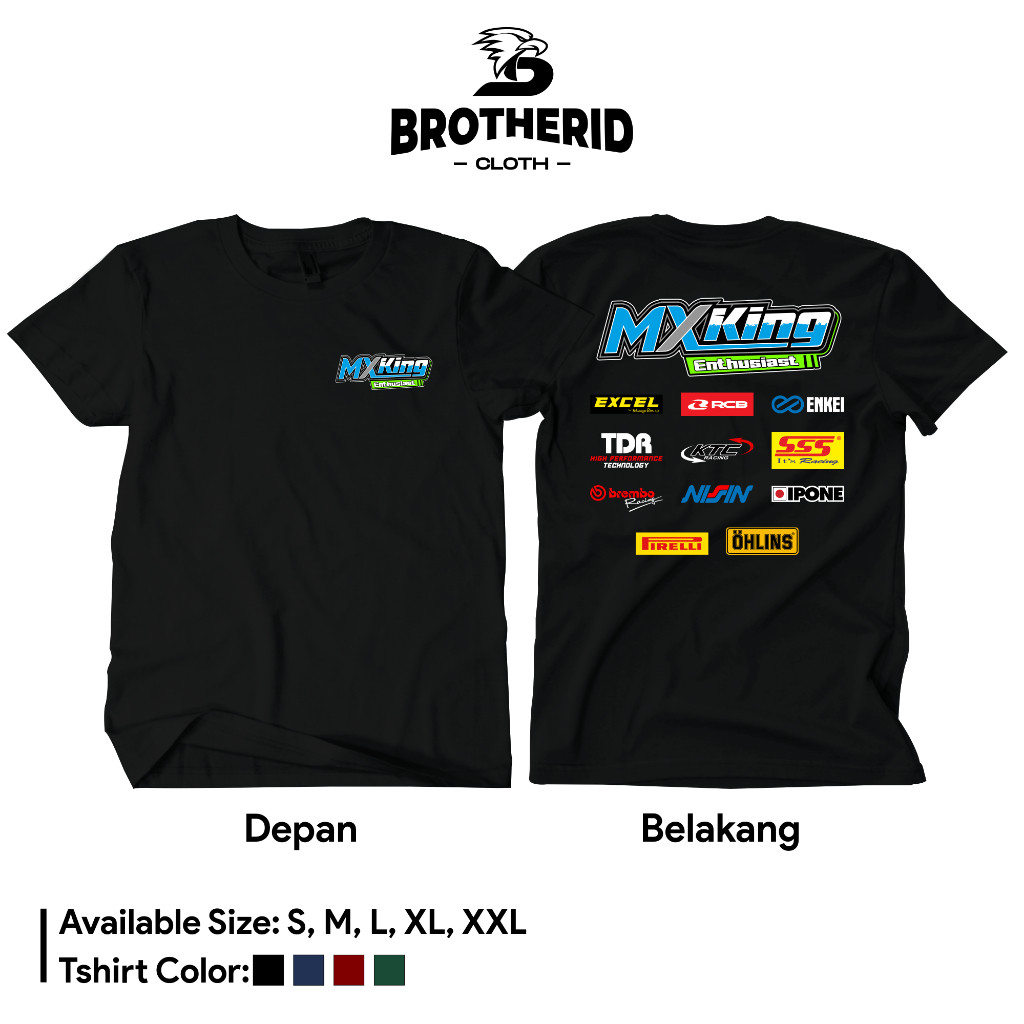 Kaos MX King Enthusiast 150 Baju Yamaha Jupiter MX Indonesia