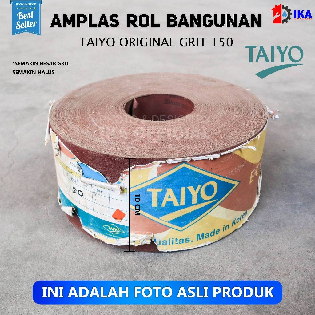 OBRAL SALE JUAL RUGI MURAH SEKALI Amplas Roll Taiyo - Ampelas Meteran Taiyo - Amplas Kain Amplas Tem