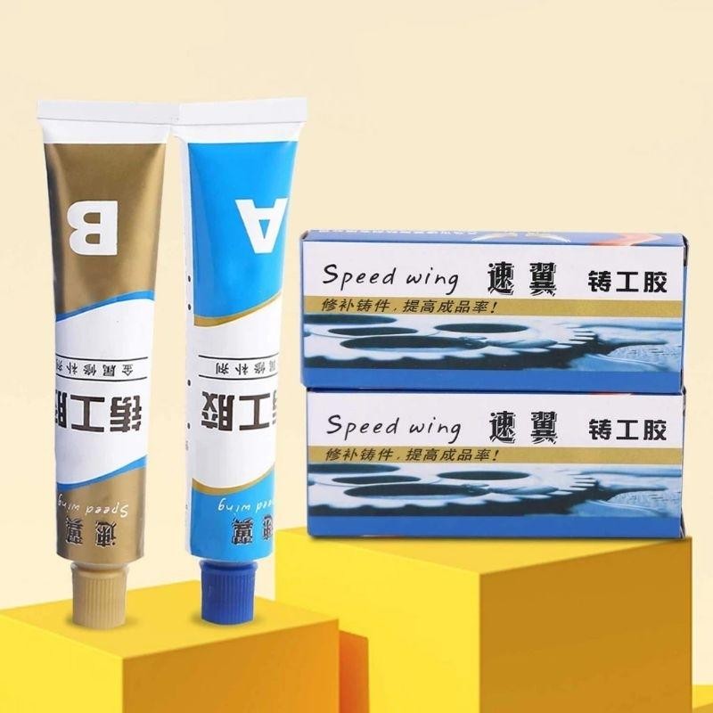 

Lem Epoxy AB 20gr Penambal Steel Metal Radiator Lem Anti Bocor Logam Resin