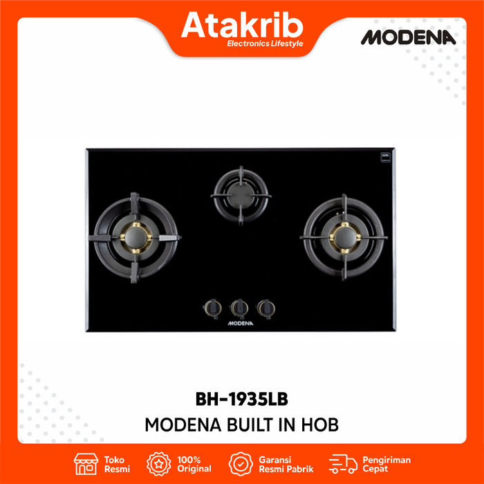 MODENA BUILT IN HOB BH-1935LB / BH 1935 LB 90cm 3 tungku