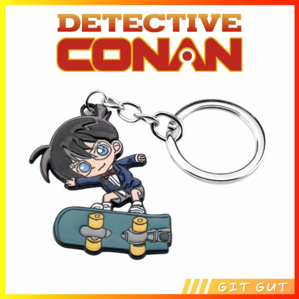 Keychain Gantungan Kunci Detective Detektif Conan Skateboard