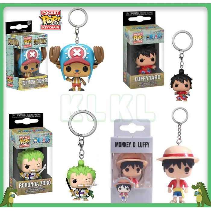 ✨ KLKL ✨ Funko Pocket Pop Gantungan kunci Naruto Kakashi Kurama Sasuke Gantungan kunci One Piece  Ke