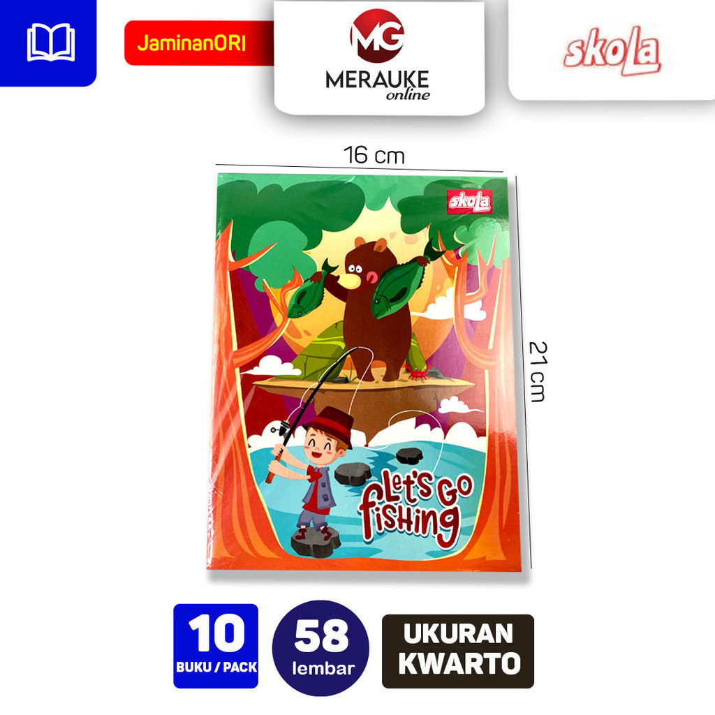 

Rad Buku Tulis Skola 58 Lembar (1 Pack Isi 10 Buku)