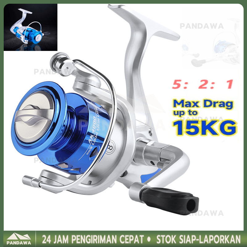 REEL PANCING METAL NX 14BB 1000 2000 3000 4000 6000 MAX DRAG 15KG reel pancing murah kuat fishing re