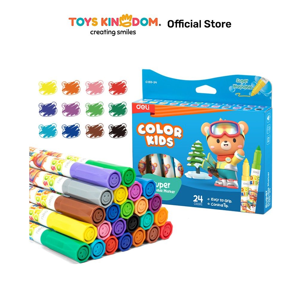 

Toys Kingdom Deli Set 24 Pcs Spidol Washable Ec15524 Alat Tulis Warna Warni Spidol Warna Spidol Mewarnai Perlengkapan Gambar Mewarnai Perlengkapan Tulis Anak-Anak