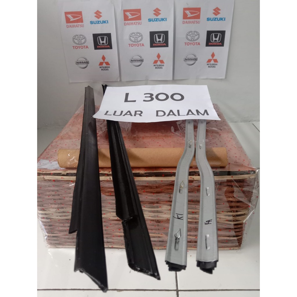 PELIPIT KACA PINTU MOBIL L300 BAG LUAR DAN DALAM