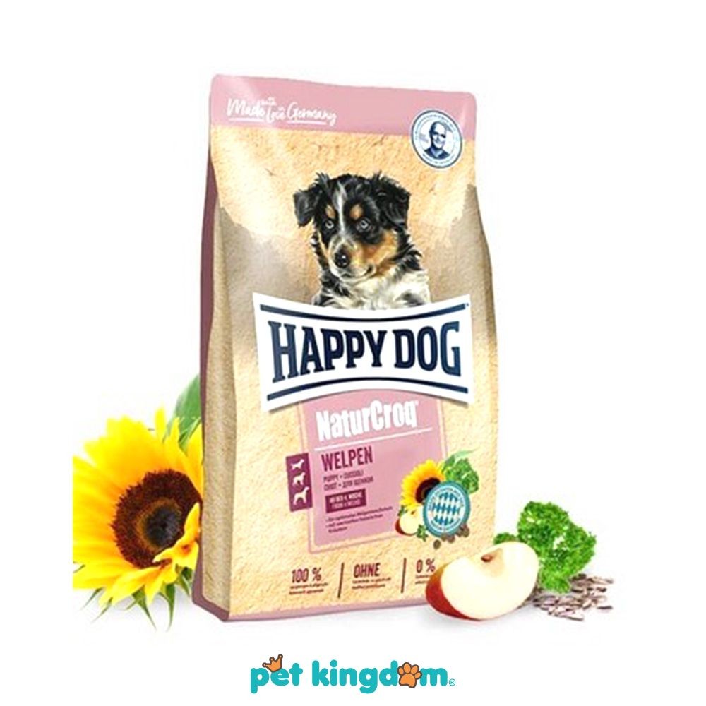 Pet Kingdom Happy Dog 1 kg Naturcroq Makanan Anjing Kering Puppy Pakan Anjing Dog Food Kebutuhan Hew