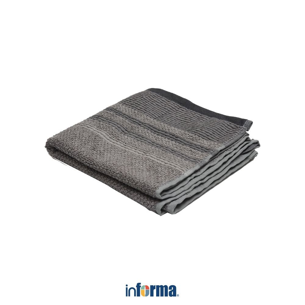 Informa 40x70 cm Easton Handuk Tangan Bamboo - Abu-Abu Hand Towel Kain Pengering Tangan Perlengkapan