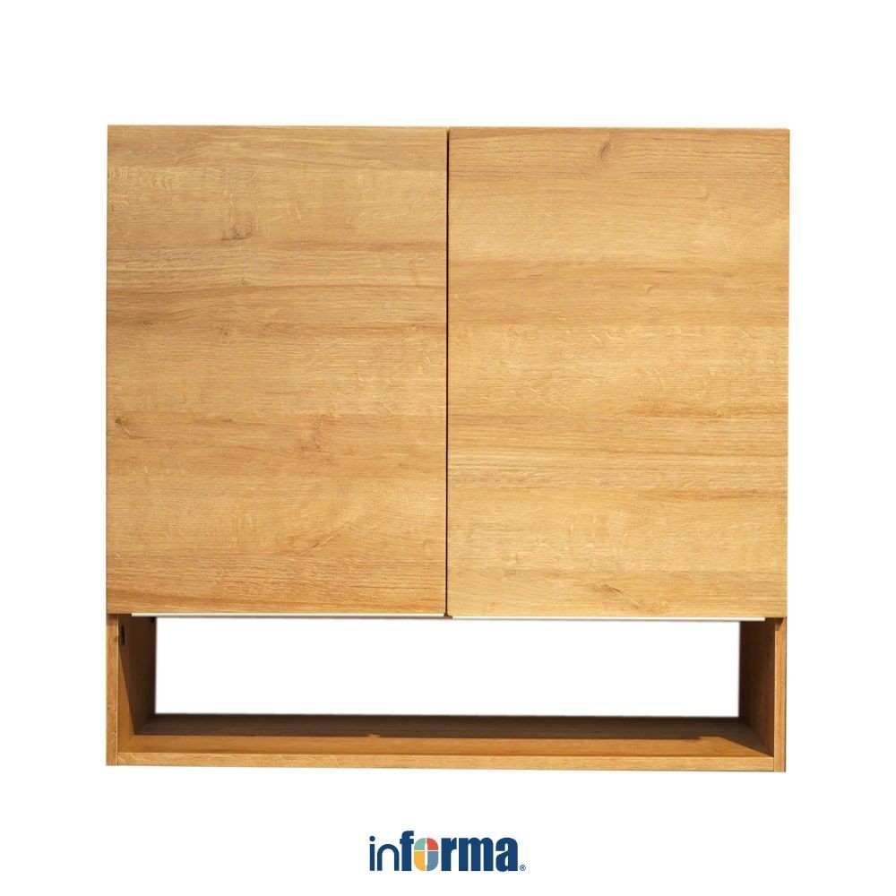 Informa Prescoot Kabinet Dinding Dapur - Cokelat Oak Wall Kitchen Cabinet Lemari Penyimpanan Tembok 