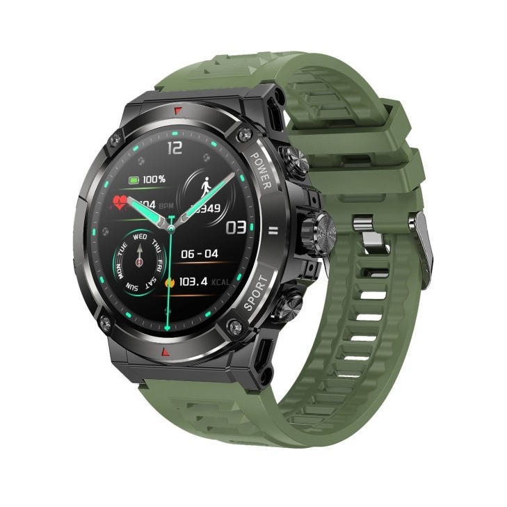 ✨Q.LnS✨ - TERBARU NORTH EDGE NX8 PRO Jam Tangan Pria Smart Watch Layar AMOLED GPS Barometer Kompas -