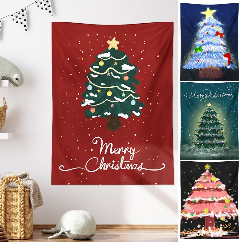 

Wall Hanging Tapestries ristmas Background Cloth Santa Claus Wall Poster Xmas Home Decoration 2025 New Year Photo Props 태피스트리
