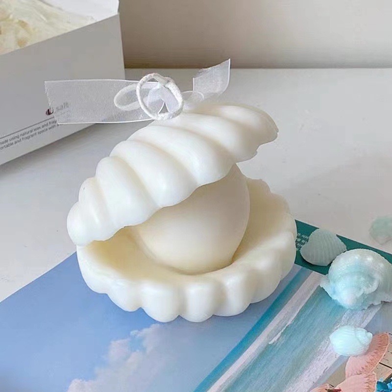 

Pearl Seashell Candle Mold DIY 3D Aromatherapy Candle Making Silicone Mould Handmade Soap Resin Craft Wedding Gift Home Decor